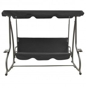 Swing Bench Anthracite PVC-coated fabric, powder-coated...