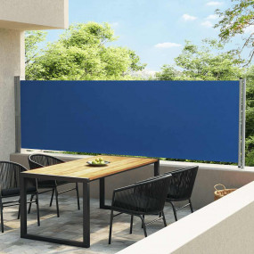 Side Awning Blue and Grey Fabric with PU coating, powde...