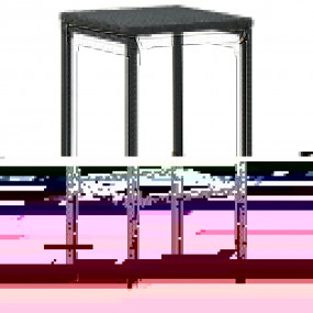 Bar Stool Set of 4 Black, Cream White