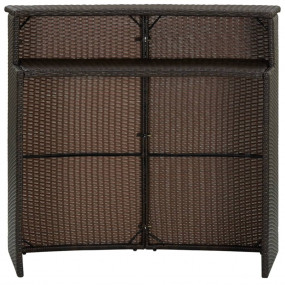 Bar Table Brown PE rattan Medium Durable Bar Table