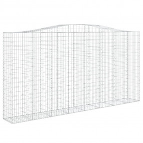 Gabion Basket Set of 7 Silver Galvanized iron Large Dur...
