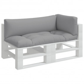 Pallet Cushion Set of 3 Grey 100% polyester Large