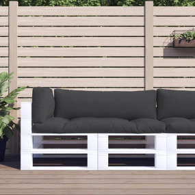 Pallet Cushion Set of 3 Black 100% polyester Standard