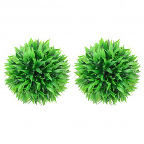 Artificial Boxwood Ball Green Polyethylene Medium