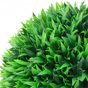 Artificial Boxwood Ball Mixed Green Polyethylene Medium