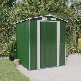 Garden Shed Green Galvanized Steel Large Garden Shed