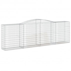 Gabion Basket Set of 15 Silver Galvanized iron Large Du...