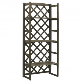 Planter Grey Solid firwood Medium Plant Stand Rectangul...