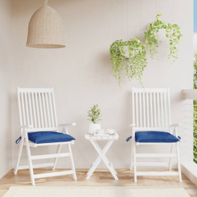 Chair Cushion Set of 2 Blue Oxford fabric, PP hollow fi...