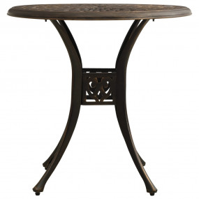 Garden Table Bronze Cast Aluminum Medium Decorative Inl...