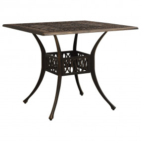 Garden Table Bronze Cast Aluminum Medium Decorative Inl...