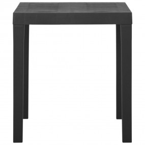 Garden Table Grey Plastic Medium Durable Garden Table