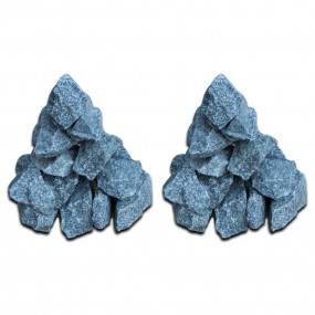 Sauna Stone Grey Volcanic Rock 66.1 lbs Heavy Weight En...