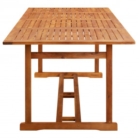 Dining Table Natural Wood Solid acacia wood with an oil...