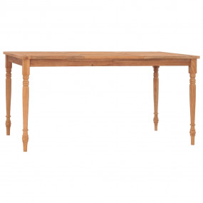 Batavia Table Brown Solid Teak Wood Medium Durable