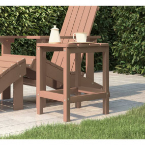 Garden Table Brown HDPE (High Density Polyethylene), St...