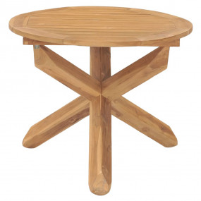 Garden Table Teak Fine sanded teak hardwood with water-...
