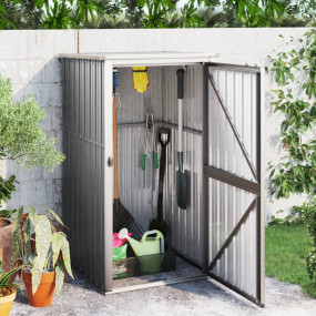 Tool Shed Grey Galvanized steel, metal, plastic Medium