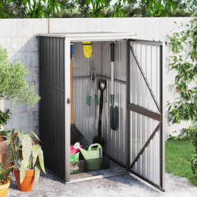 Tool Shed Anthracite Galvanized steel, Metal, Plastic S...