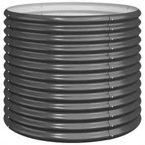 Garden Planter Anthracite Powder-coated steel Medium Du...