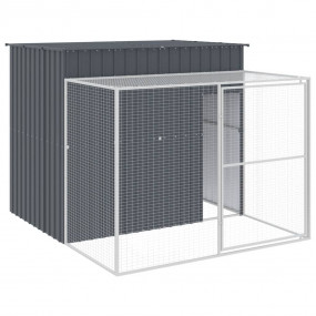 Dog House Anthracite Galvanized Steel Big Durable Dog H...
