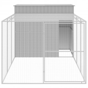Dog House Light Grey Galvanized Steel 84.3 x 180.1 x 71...