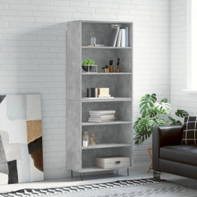 Highboard Concrete grey Engineered wood 70.9 in Highboa...