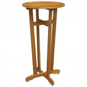 Garden Bar Table Natural Brown Solid Acacia wood Standa...