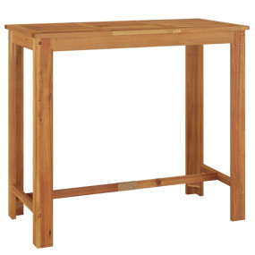 Garden Bar Table Natural Wood Solid Acacia Wood 47.2x23...