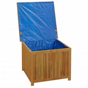 Garden Storage Box Natural Wood Solid Acacia Wood 29.5x...
