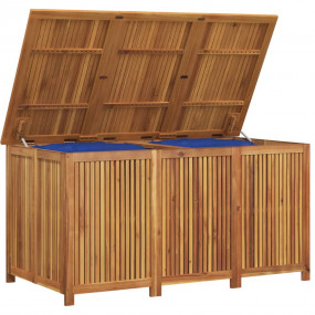 Garden Storage Box Brown Solid Acacia Wood Large