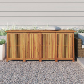 Garden Storage Box Natural wood Solid acacia wood Large