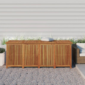 Garden Storage Box Natural Wood Solid Acacia wood, PE (...