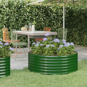 Garden Raised Bed Green Powder-coated steel