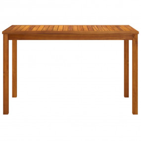 Garden Table Natural Wood Solid Acacia Wood Medium Dura...