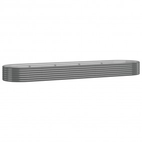 Garden Raised Bed Grey Powder-coated steel Extra Large ...
