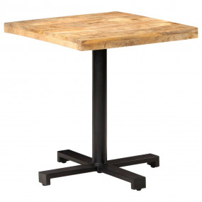 Bistro Table Natural wood with black Mango wood, Iron