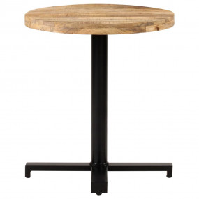 Bistro Table Natural Mango Wood and Black