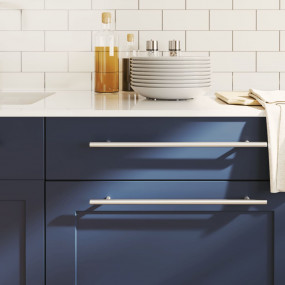 Cabinet Handle Set of 20 Silver Stainless Steel 15.7 in...