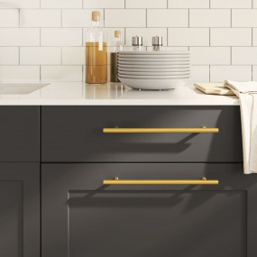 Cabinet Handle Set of 20 Gold Stainless steel Long Simp...