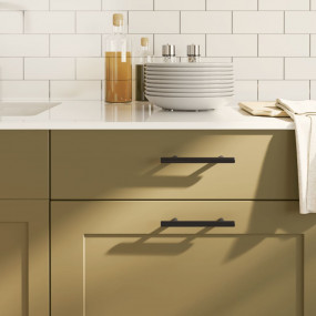Cabinet Handle Set of 20 Black Stainless steel