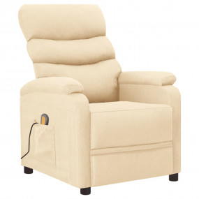 Massage Chair Cream Fabric (100% polyester), iron, plyw...