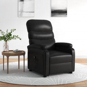 Stand Up Chair Black Faux leather (100% polyester), iro...