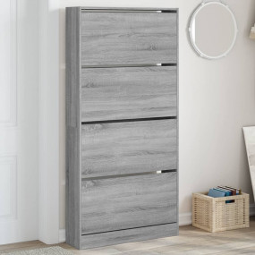 Shoe Cabinet Grey Sonoma Engineered Wood 31.5 x 8.3 x 6...