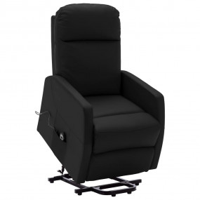 Stand Up Chair Black Faux leather, Iron, Plywood Single...
