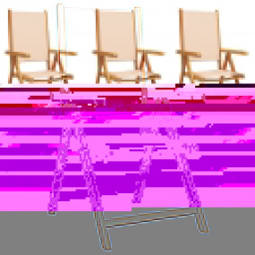 Garden Chair Set of 6 Beige