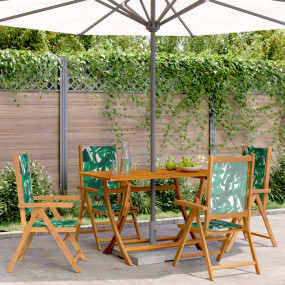 Garden Chair Set of 4 Green
