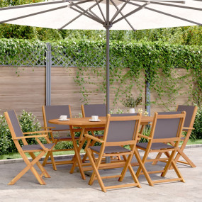 Garden Chair Set of 8 Anthracite