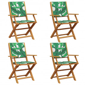 Garden Chair Set of 4 Green