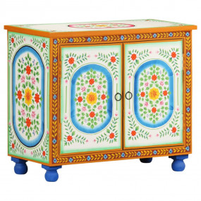 Sideboard Multicolored Solid mango wood, MDF Medium Sid...